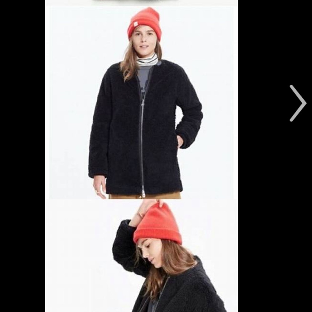 Madewell Charcoal Teddy Jacket